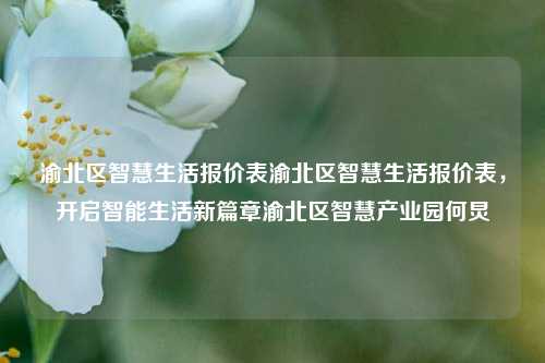 渝北区智慧生活报价表渝北区智慧生活报价表，开启智能生活新篇章渝北区智慧产业园何炅