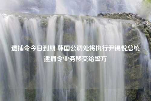 逮捕令今日到期 韩国公调处将执行尹锡悦总统逮捕令业务移交给警方