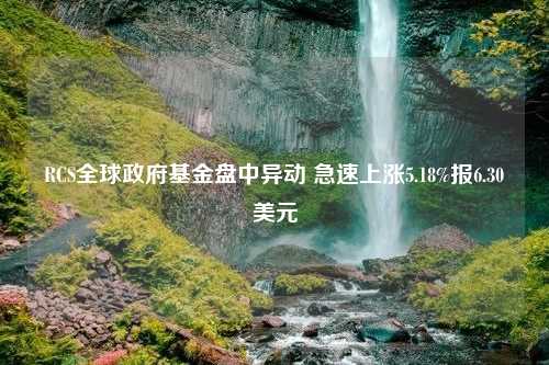 RCS全球政府基金盘中异动 急速上涨5.18%报6.30美元