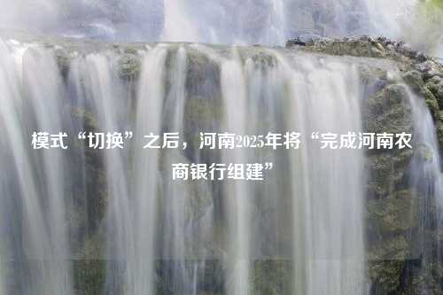 模式“切换”之后，河南2025年将“完成河南农商银行组建”