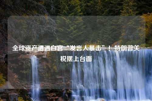 全球资产遭遇白宫“发言人暴击”！特朗普关税摆上台面