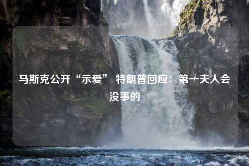 马斯克公开“示爱” 特朗普回应：第一夫人会没事的