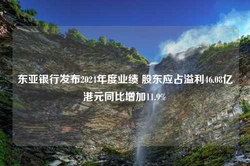 东亚银行发布2024年度业绩 股东应占溢利46.08亿港元同比增加11.9%