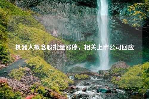 机器人概念股批量涨停，相关上市公司回应